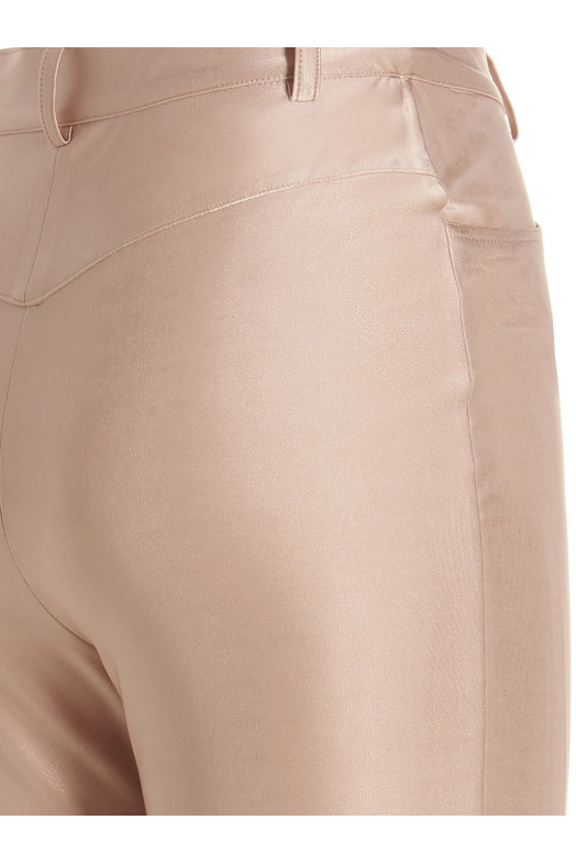 Блестящие эластичные брюки Розовые ALEXANDRE VAUTHIER (231PA1656BLUSH)