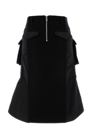 Black wool skirt SACAI (2407332)