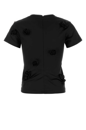Black satin Mendoza t-shirt Blue SPORTMAX (2422166021600) Black satin Mendoza t-shirt Blue SPORTMAX (2422166021600)