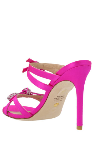 Sw Bow' mules Fuchsia
