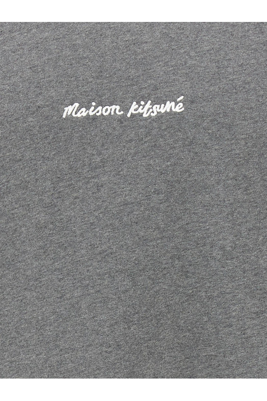 Світшот з вишивкою логотипу Сірий MAISON KITSUNE OM00309KM0001H131 Світшот з вишивкою логотипу Сірий MAISON KITSUNE OM00309KM0001H131
