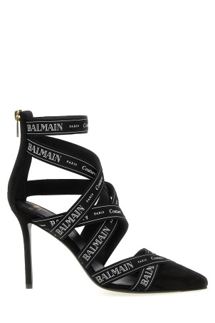 Черные туфли BALMAIN 'Couture Ribbon-Print' EN1UH092TKWB0PA Черные туфли BALMAIN 'Couture Ribbon-Print' EN1UH092TKWB0PA