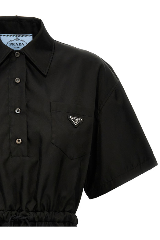 Сукня міді Re-Nylon чорна PRADA 230731SOOO1WQ8F0002 Сукня міді Re-Nylon чорна PRADA 230731SOOO1WQ8F0002