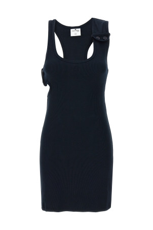 Платье COURREGES 'Double Buckele 90's rib' Синий 125JRO550JS01947075 Платье COURREGES 'Double Buckele 90's rib' Синий 125JRO550JS01947075