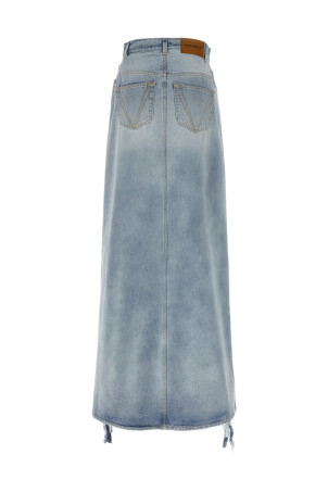 VETEMENTS 'Destroyed Denim Maxi Skirt' юбка Синий WA66SK510LLIGHTBLUE VETEMENTS 'Destroyed Denim Maxi Skirt' юбка Синий WA66SK510LLIGHTBLUE
