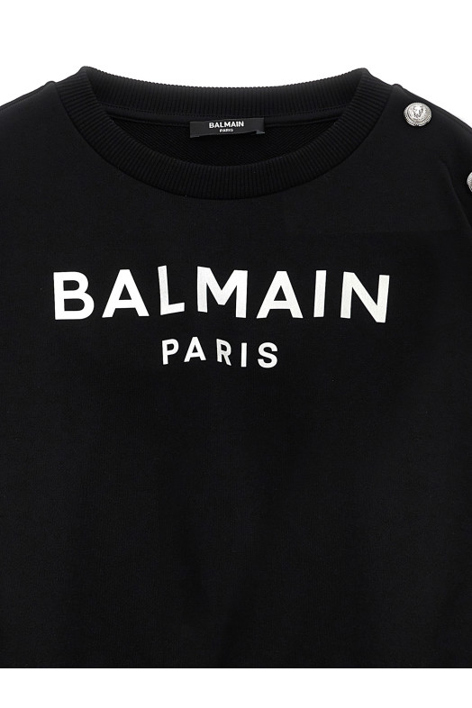Толстовка с логотипом Черный BALMAIN KIDS BW4A80Z0081930AG Толстовка с логотипом Черный BALMAIN KIDS BW4A80Z0081930AG