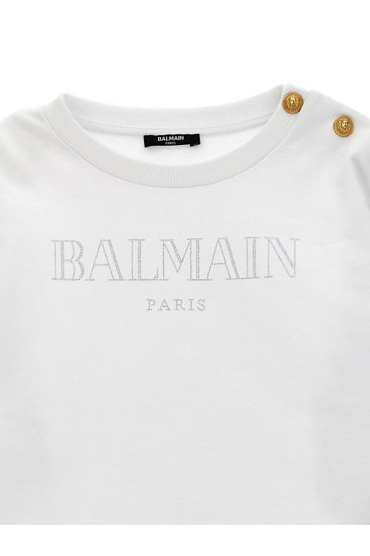 Світшот BALMAIN KIDS 'Balmain Vintage' Білий BW4B00Z0081100 Світшот BALMAIN KIDS 'Balmain Vintage' Білий BW4B00Z0081100