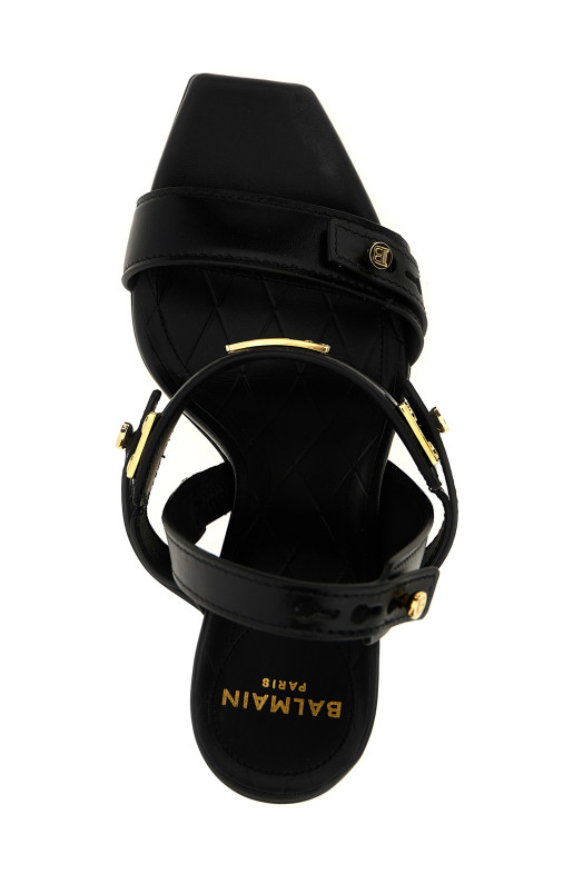 Босоніжки BALMAIN 'B-Buzz' Чорний EN1UH086LVITEAD Босоніжки BALMAIN 'B-Buzz' Чорний EN1UH086LVITEAD