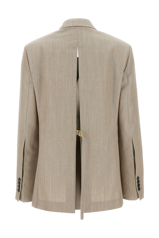 Maxi split blazer Beige Maxi split blazer Beige