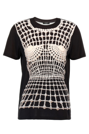 Футболка Trompe l'oeil Черный BALMAIN EF1EF000GE48EAB Футболка Trompe l'oeil Черный BALMAIN EF1EF000GE48EAB