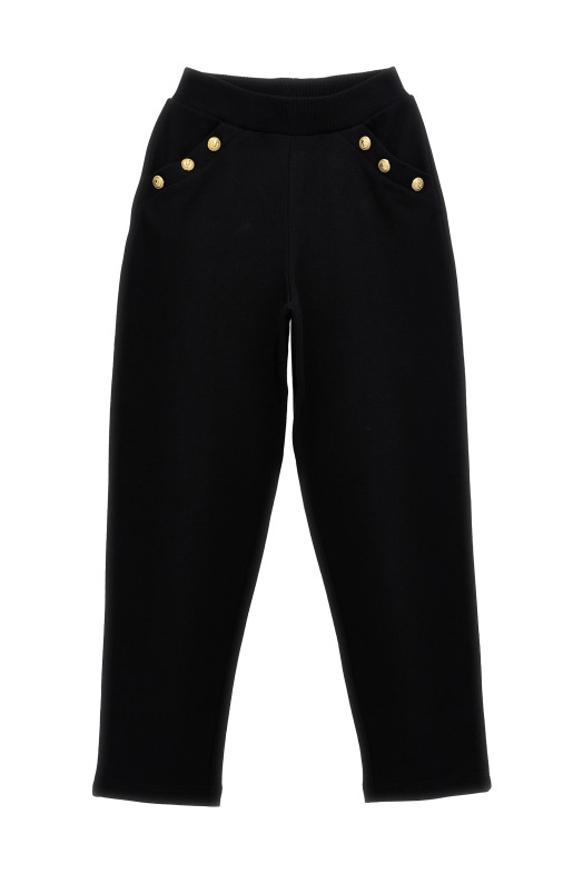 Джоггери BALMAIN KIDS 'Leone Catena' Чорні BW6A20Z0114930OR Джоггери BALMAIN KIDS 'Leone Catena' Чорні BW6A20Z0114930OR