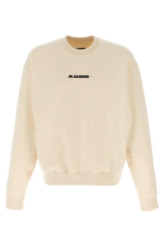 Світшот з логотипом Бежевий JIL SANDER J47GU0132J20010279 Світшот з логотипом Бежевий JIL SANDER J47GU0132J20010279