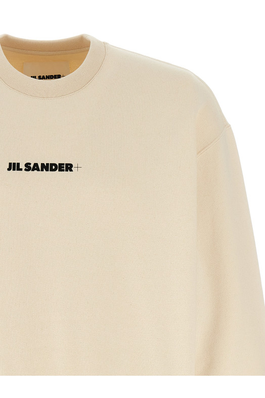 Світшот з логотипом Бежевий JIL SANDER J47GU0132J20010279 Світшот з логотипом Бежевий JIL SANDER J47GU0132J20010279