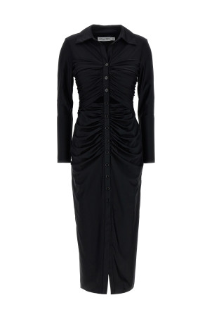 Платье SELF PORTRAIT 'Black Jersey Cut Out Midi' Черный RS24021MBBLACK Платье SELF PORTRAIT 'Black Jersey Cut Out Midi' Черный RS24021MBBLACK