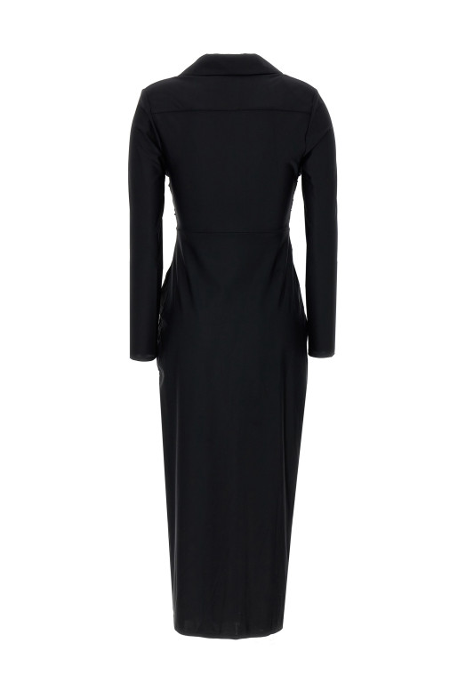 'Black Jersey Cut Out Midi' dress Black 'Black Jersey Cut Out Midi' dress Black