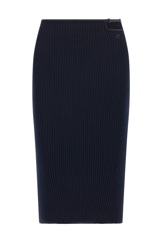 'Loop Rib knit' skirt Blue 'Loop Rib knit' skirt Blue