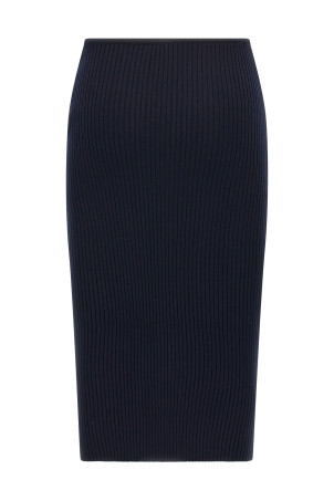Юбка из трикотажа Loop Rib Синий 125MJU232FI00017075 Юбка из трикотажа Loop Rib Синий 125MJU232FI00017075