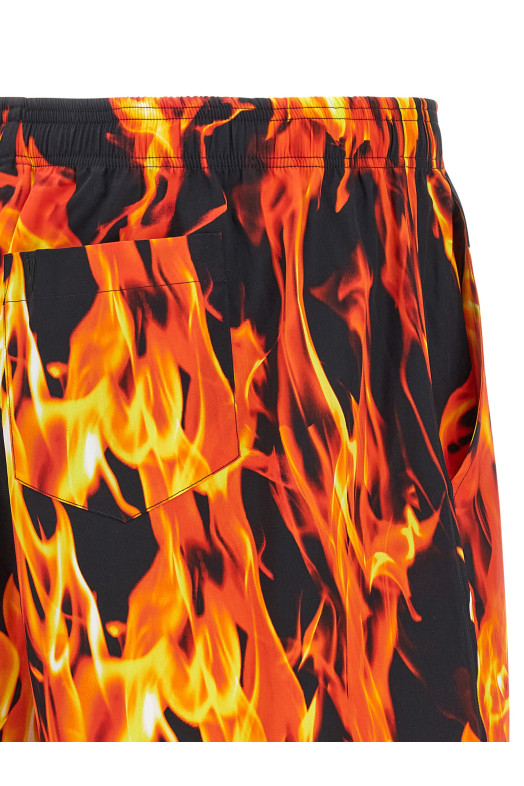 Бермуди VETEMENTS 'Black & Orange Fire' Різнокольорові UA66SS400XFIREPRINT Бермуди VETEMENTS 'Black & Orange Fire' Різнокольорові UA66SS400XFIREPRINT