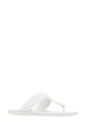 White leather thong slippers TOM FORD (J1382TLCL291) White leather thong slippers TOM FORD (J1382TLCL291)