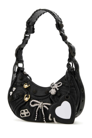 Кожаная сумка через плечо Le Cagole XS, черная BALENCIAGA (6713092ABMW) Кожаная сумка через плечо Le Cagole XS, черная BALENCIAGA (6713092ABMW)