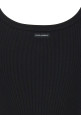 Ribbed tank top Black Ribbed tank top Black
