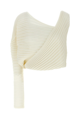 Топ ISSEY MIYAKE 'Stream' Белый IM56KN82406 Топ ISSEY MIYAKE 'Stream' Белый IM56KN82406
