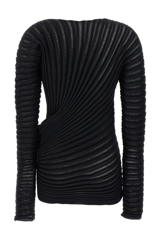 Топ ISSEY MIYAKE 'Stream' чорний IM56KN82315 Топ ISSEY MIYAKE 'Stream' чорний IM56KN82315