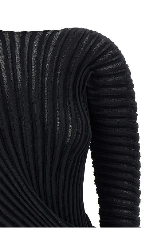 Топ ISSEY MIYAKE 'Stream' чорний IM56KN82315 Топ ISSEY MIYAKE 'Stream' чорний IM56KN82315