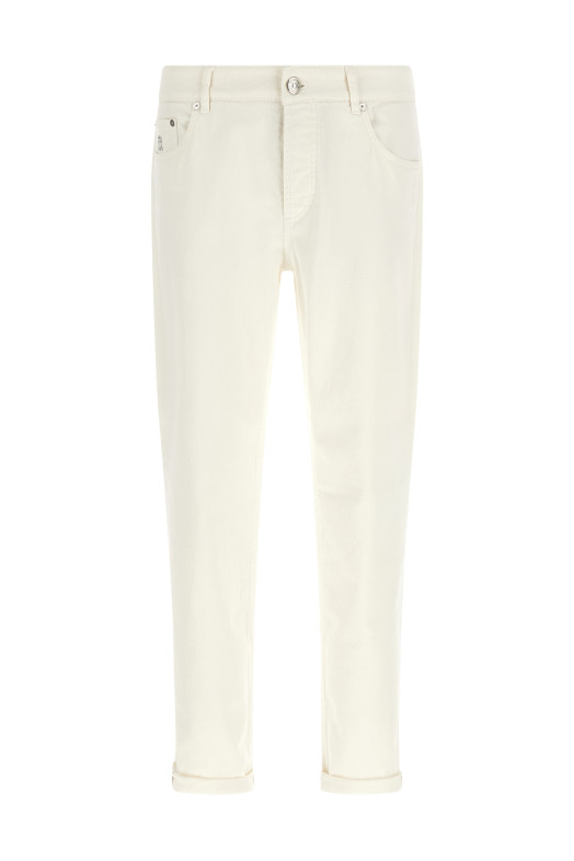 Джинси традиційного крою Білий BRUNELLO CUCINELLI M277PD3210C7210