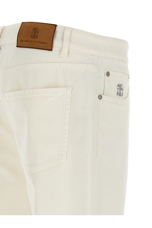 Джинси традиційного крою Білий BRUNELLO CUCINELLI M277PD3210C7210