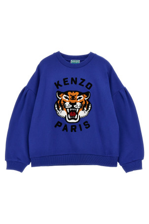 Світшот з вишивкою логотипу Синій KENZO JUNIOR K60979BLU Світшот з вишивкою логотипу Синій KENZO JUNIOR K60979BLU