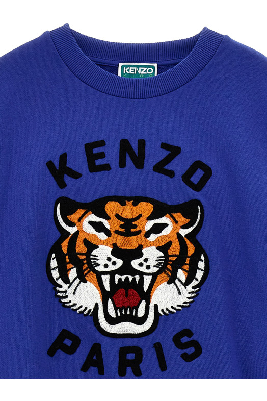 Світшот з вишивкою логотипу Синій KENZO JUNIOR K60979BLU Світшот з вишивкою логотипу Синій KENZO JUNIOR K60979BLU