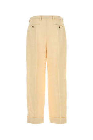 Cream jute blend pant VALENTINO GARAVANI (6V3RBM40AKJ) Cream jute blend pant VALENTINO GARAVANI (6V3RBM40AKJ)