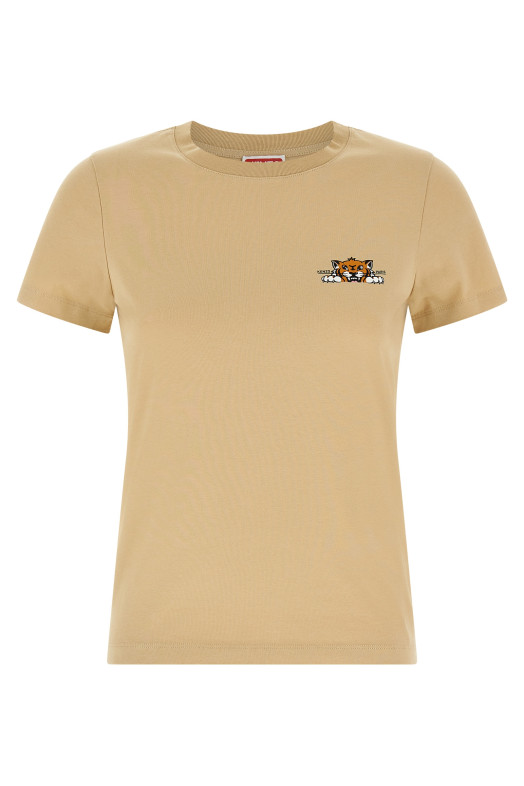 Футболка KENZO ' Happy Tiger' бежевая FF52TS1694SO11 Футболка KENZO ' Happy Tiger' бежевая FF52TS1694SO11