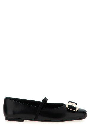 Балетки FERRAGAMO 'Zina' Черный 768868NERO Балетки FERRAGAMO 'Zina' Черный 768868NERO