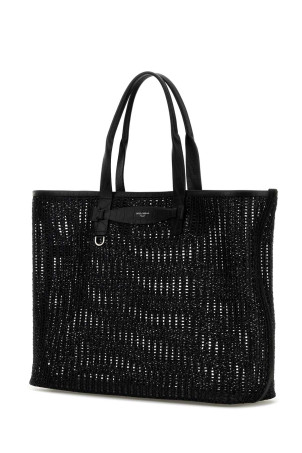 Чорна сітчаста сумка для покупок DOLCE & GABBANA (BM2453A9O94) DOLCE & GABBANA Чорна сітчаста сумка для покупок DOLCE & GABBANA (BM2453A9O94) DOLCE & GABBANA