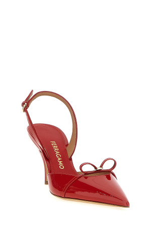 FERRAGAMO 'Gylla' slingback Red 781108FLAMERED FERRAGAMO 'Gylla' slingback Red 781108FLAMERED