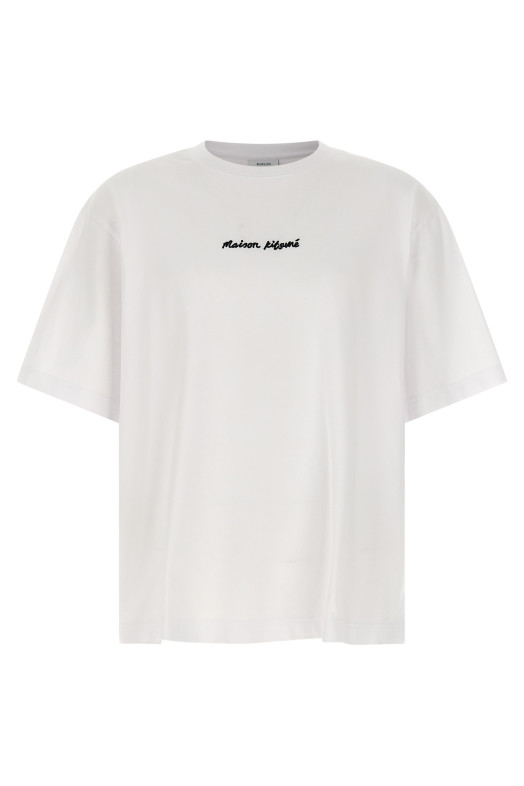 Logo embroidery t-shirt White Logo embroidery t-shirt White