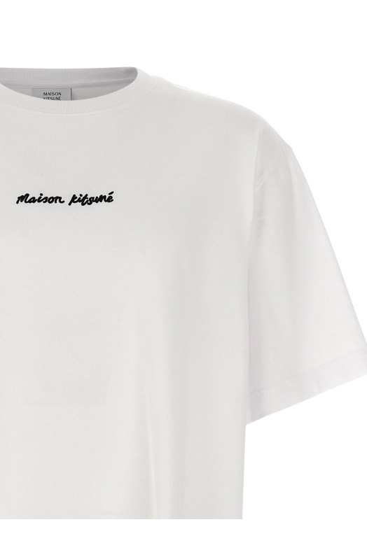 Logo embroidery t-shirt White Logo embroidery t-shirt White