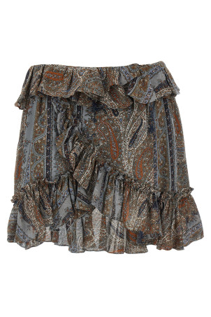 Юбка с принтом по всей длине Многоцветный SAINT LAURENT 823750Y3K588490 Юбка с принтом по всей длине Многоцветный SAINT LAURENT 823750Y3K588490