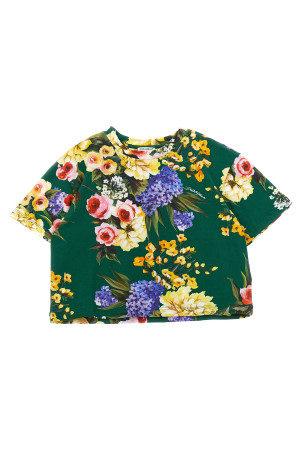 Футболка з квітковим принтом Різнобарвна DOLCE & GABBANA L5JTNDFSG8QHV4YB Футболка з квітковим принтом Різнобарвна DOLCE & GABBANA L5JTNDFSG8QHV4YB