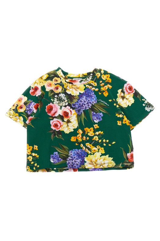 Футболка з квітковим принтом Різнобарвна DOLCE & GABBANA L5JTNDFSG8QHV4YB Футболка з квітковим принтом Різнобарвна DOLCE & GABBANA L5JTNDFSG8QHV4YB