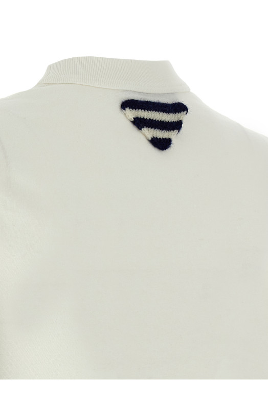 Вінтажна футболка з логотипом Біла PRADA 3557BSOOO16XQF0009 Вінтажна футболка з логотипом Біла PRADA 3557BSOOO16XQF0009