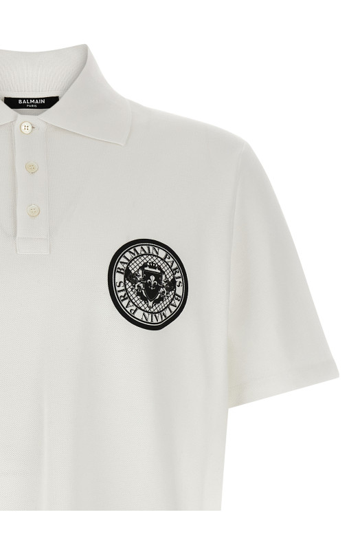 Рубашка-поло BALMAIN 'Coin' Черно-серый EH1GC026BC94GAB Рубашка-поло BALMAIN 'Coin' Черно-серый EH1GC026BC94GAB