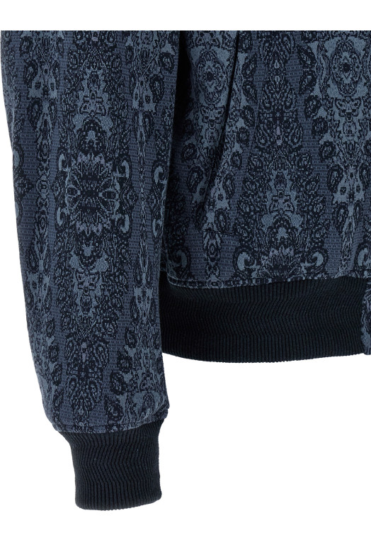 Жакардова куртка-бомбер Синій ETRO MRBA001699JJE14B0065 Жакардова куртка-бомбер Синій ETRO MRBA001699JJE14B0065