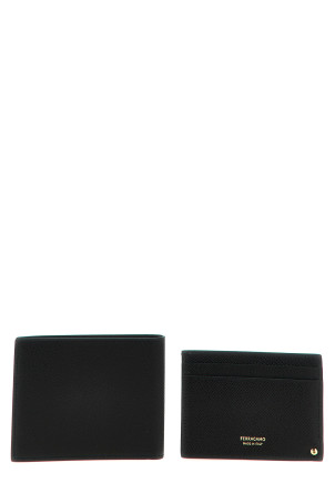 'Gancio' wallet + card holder set Black 'Gancio' wallet + card holder set Black