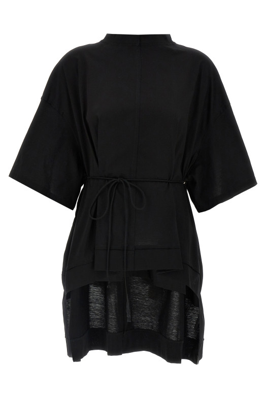 Асимметричная футболка Черный DI.LA3 PARI' T03NERO