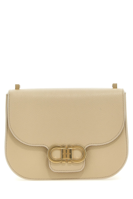'Gancini S' crossbody bag Beige 'Gancini S' crossbody bag Beige
