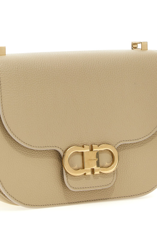 'Gancini S' crossbody bag Beige 'Gancini S' crossbody bag Beige