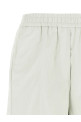 Leather-effect bermuda shorts White Leather-effect bermuda shorts White